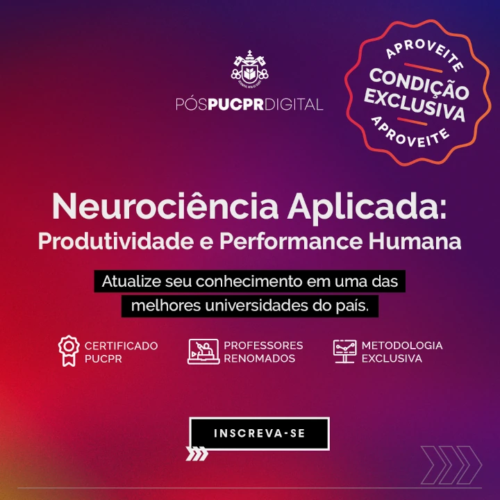 Um cartaz que diz neurociência aplicada