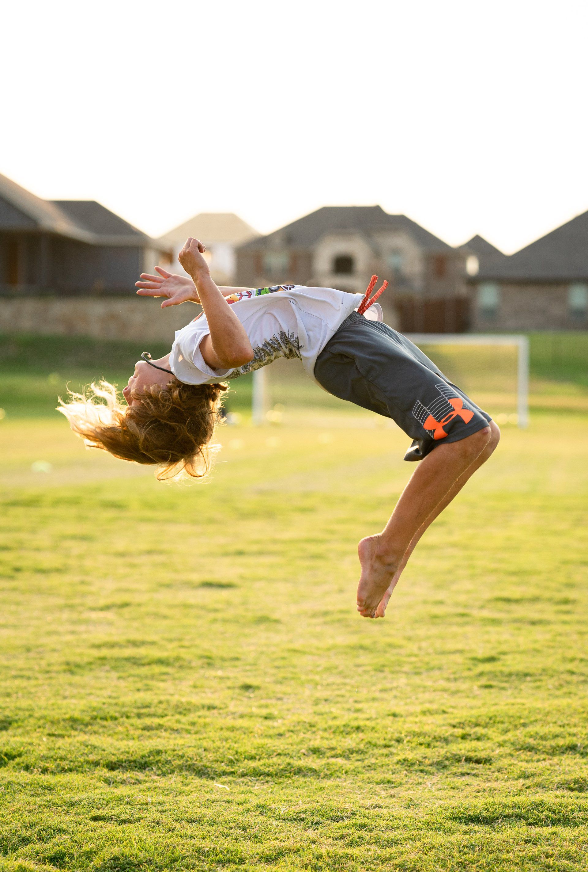 Child Doing a Back Flip | Morningstar Homes