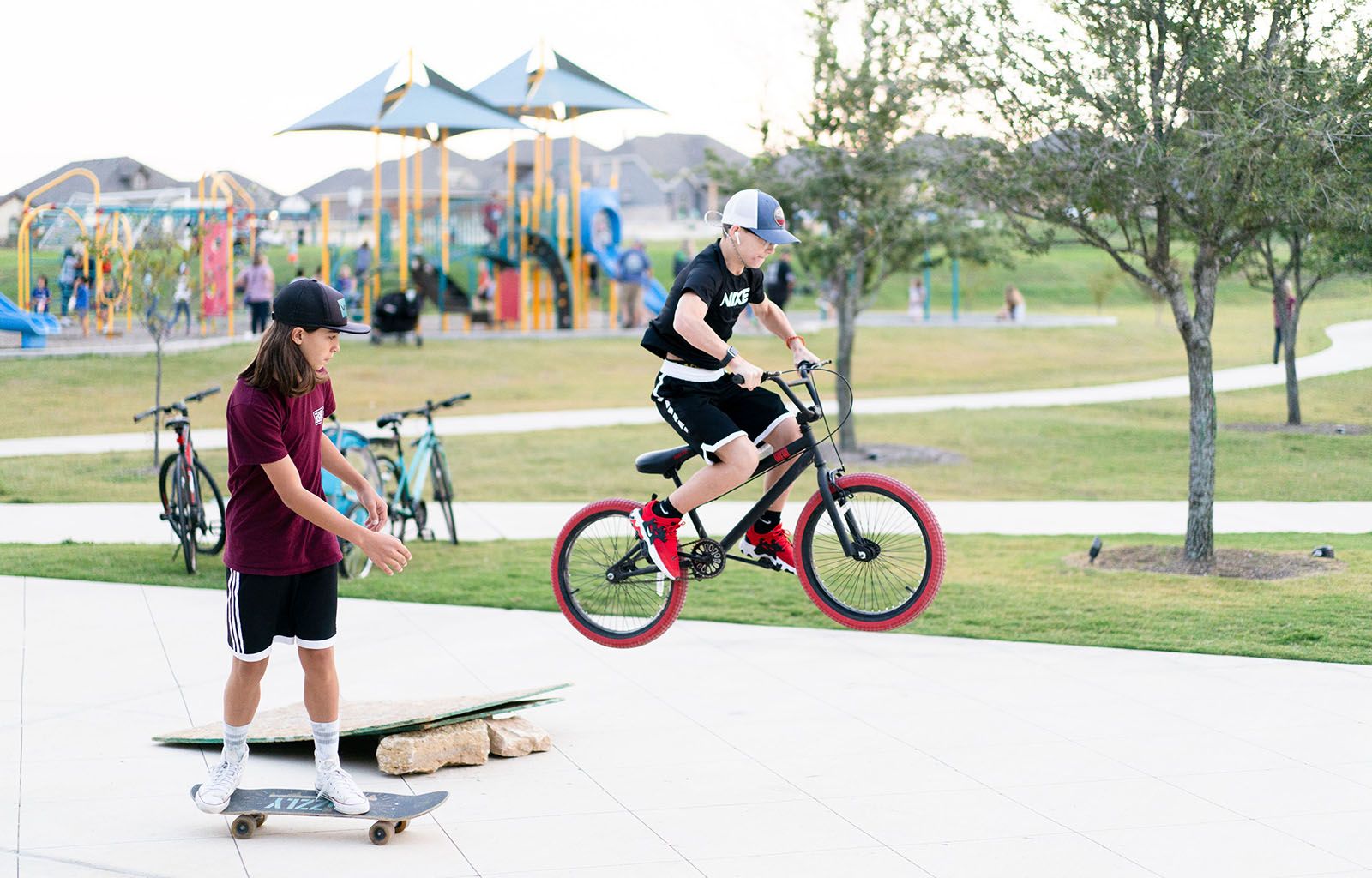 Biking and Skateboarding | Morningstar Homes