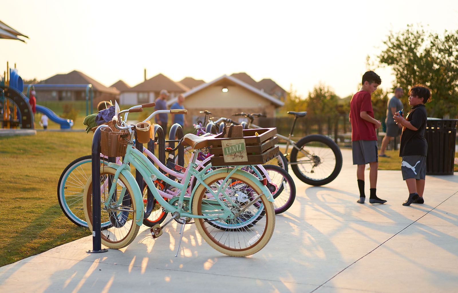 Bikes At A Bike Rack | Morningstar Homes