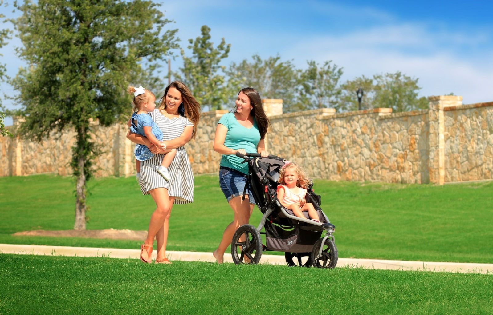 Mothers Walking With Children | Morningstar Homes