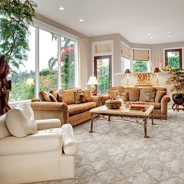 Elegant Living Room With Huge Windows — Ypsilanti, MI — Carpet Center & Floors