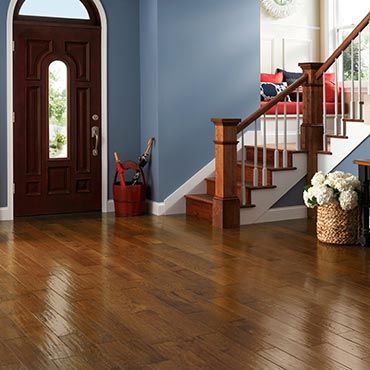 Wooden Door And Wood Stair — Ypsilanti, MI — Carpet Center & Floors