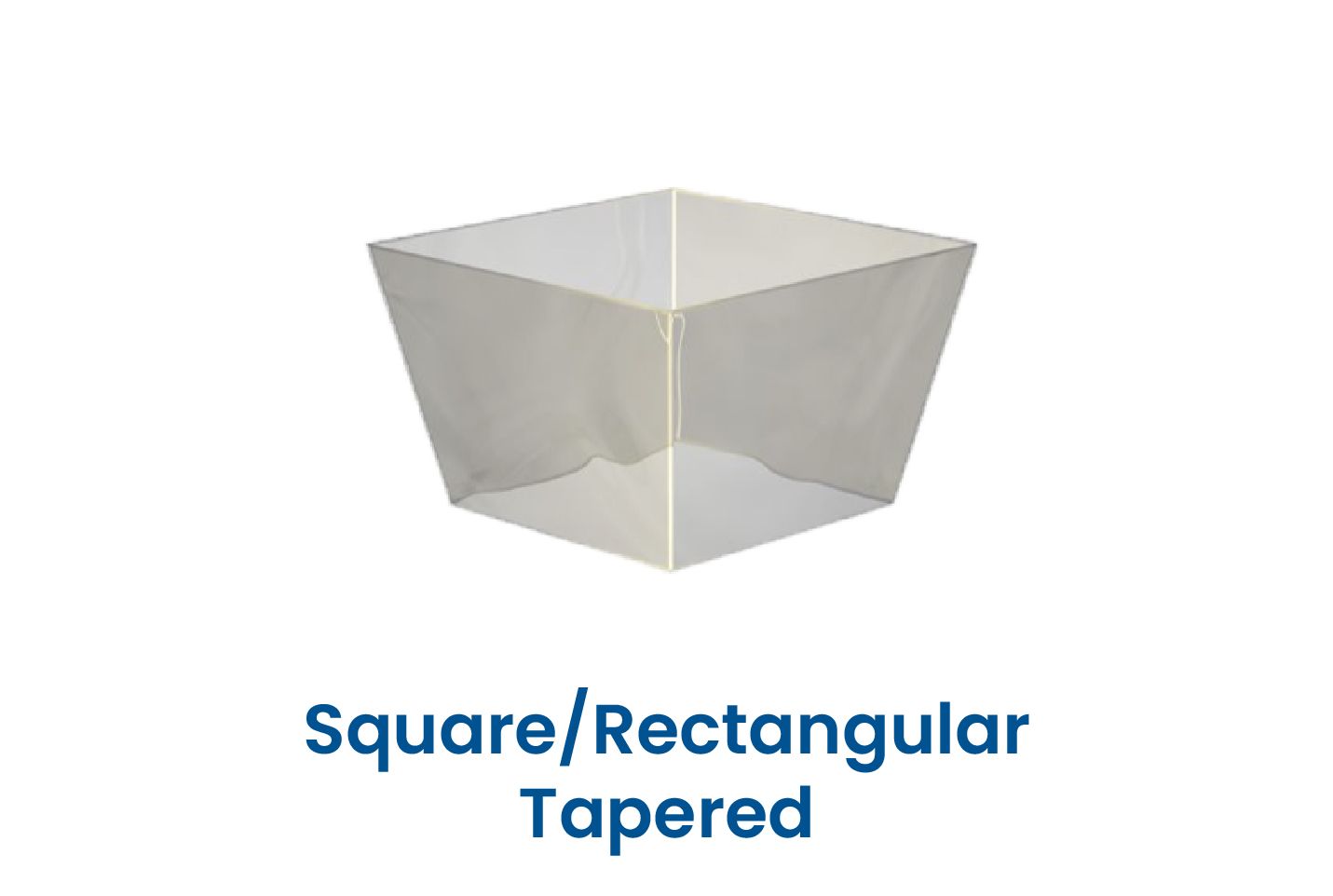Square Rectangular Tapered with Flanges