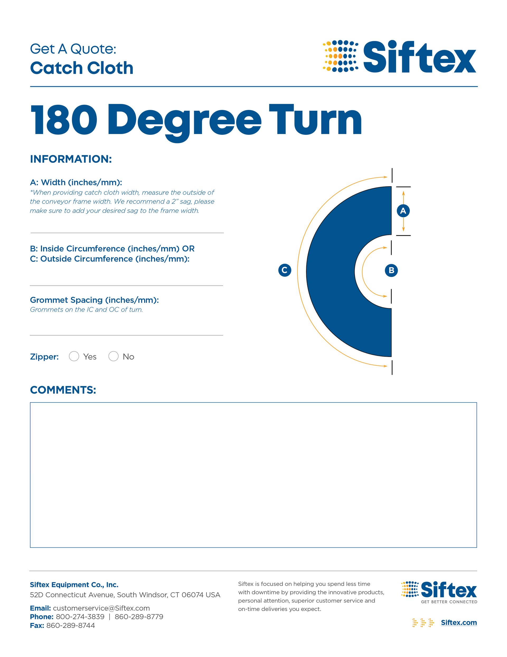 Download 180 Degree Turn Catch Cloth Form