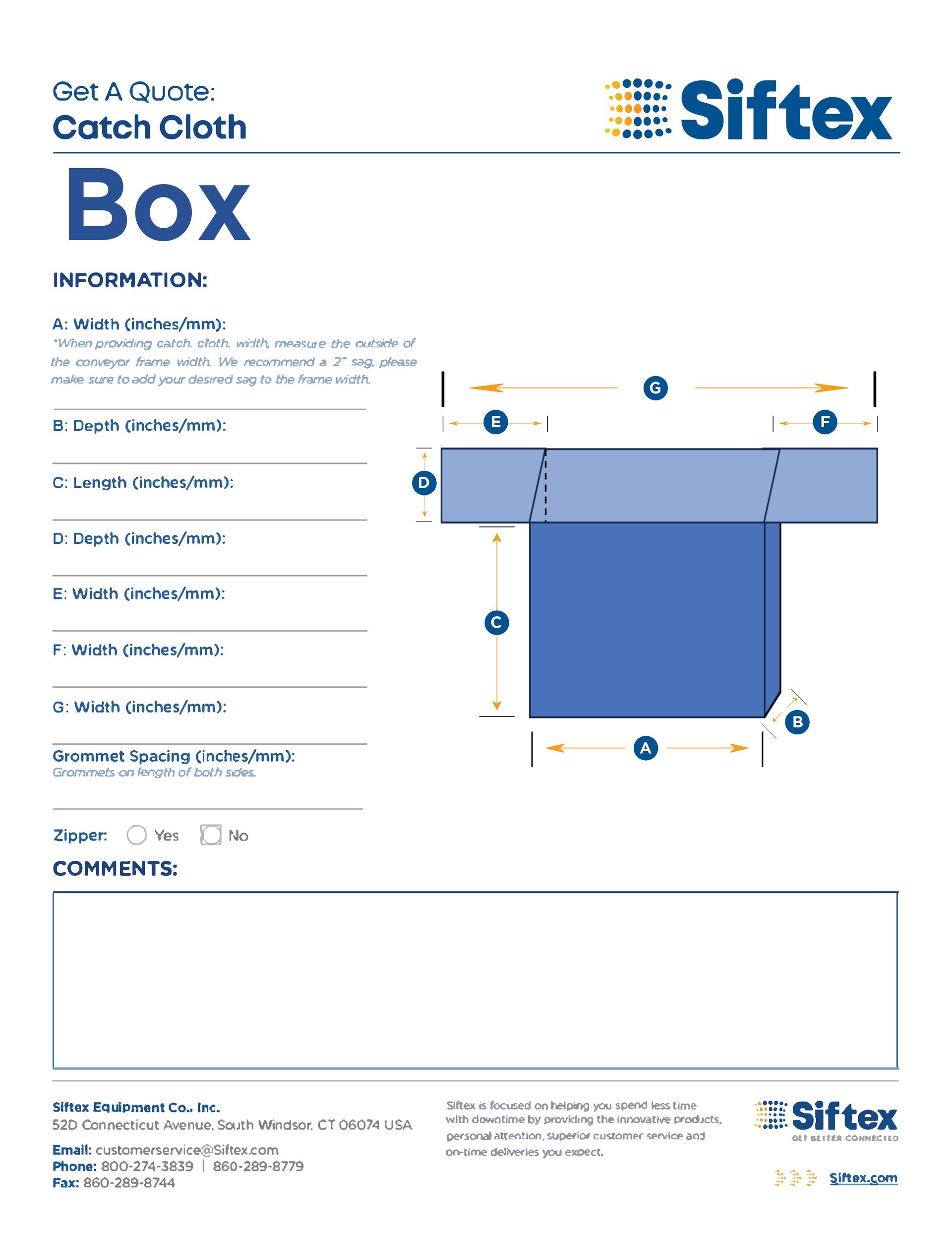 Download Box Catch Cloth Form