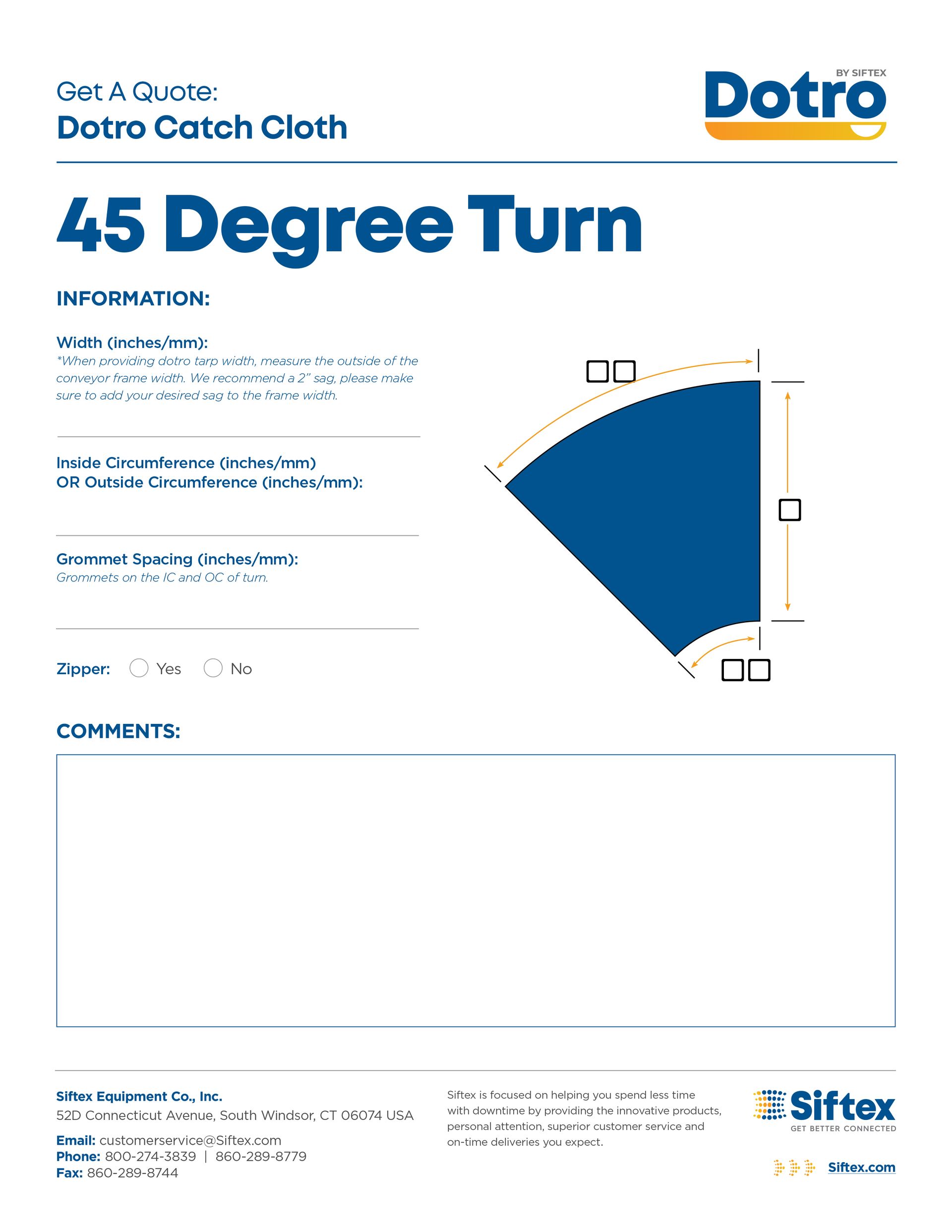 Download 45 Degree Turn Dotro Form