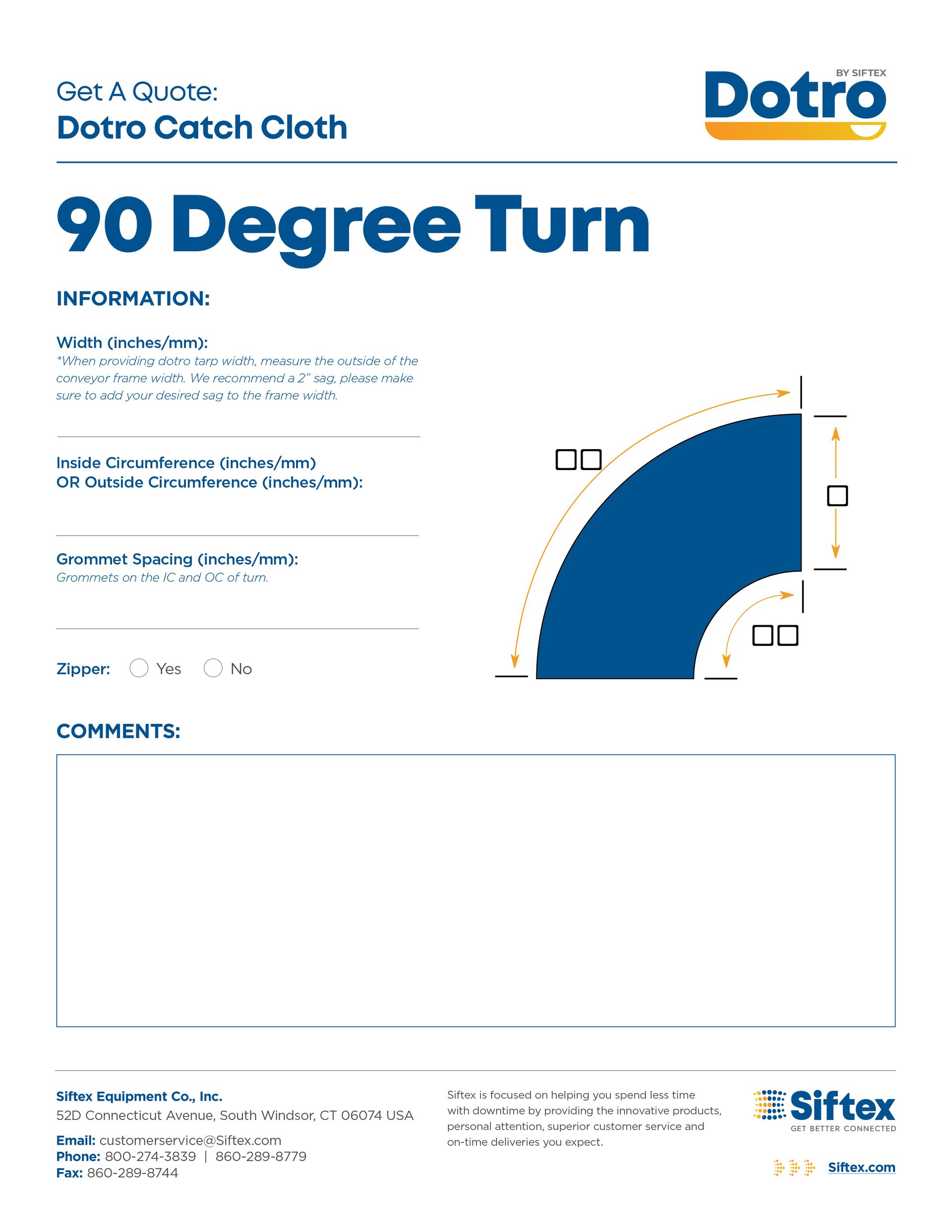 Download 90 Degree Turn Dotro Form