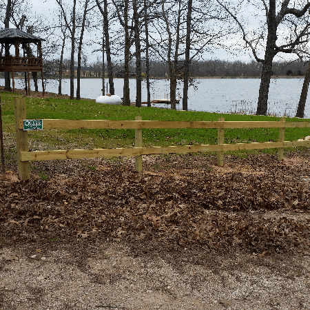 Two Tail Treated Fence Arrowhead Lakes, West Plains, Missouri