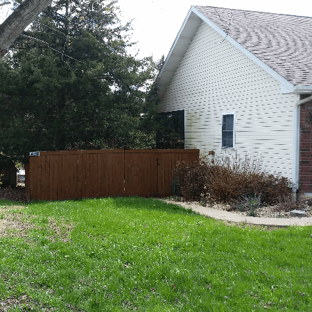 Cedar Privacy Fence with Top and Bottom Trim West Plains, MO