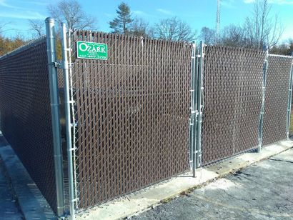 Chain link fence with vinyl at the howell county health department in west plains