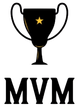 Black trophy with gold star, "MVM" text below.