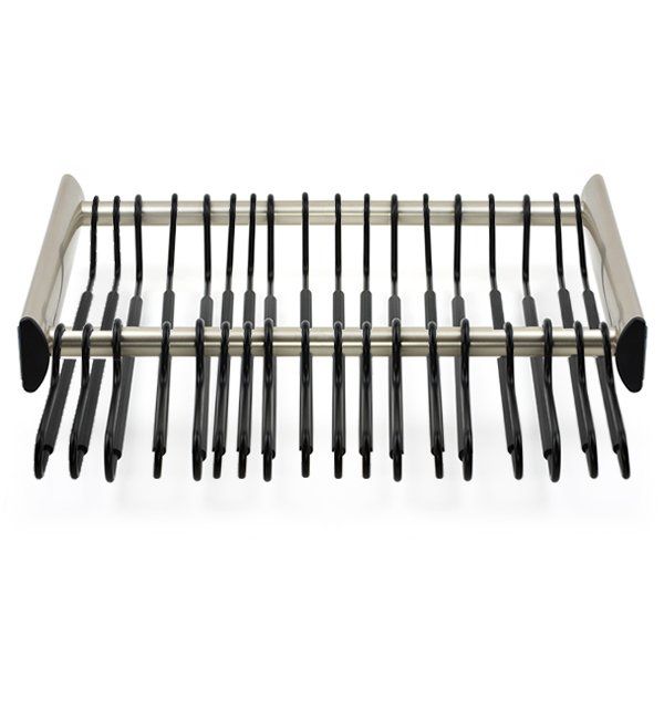 Matte Nickel Color Option for Synergy Pants Rack Organizer