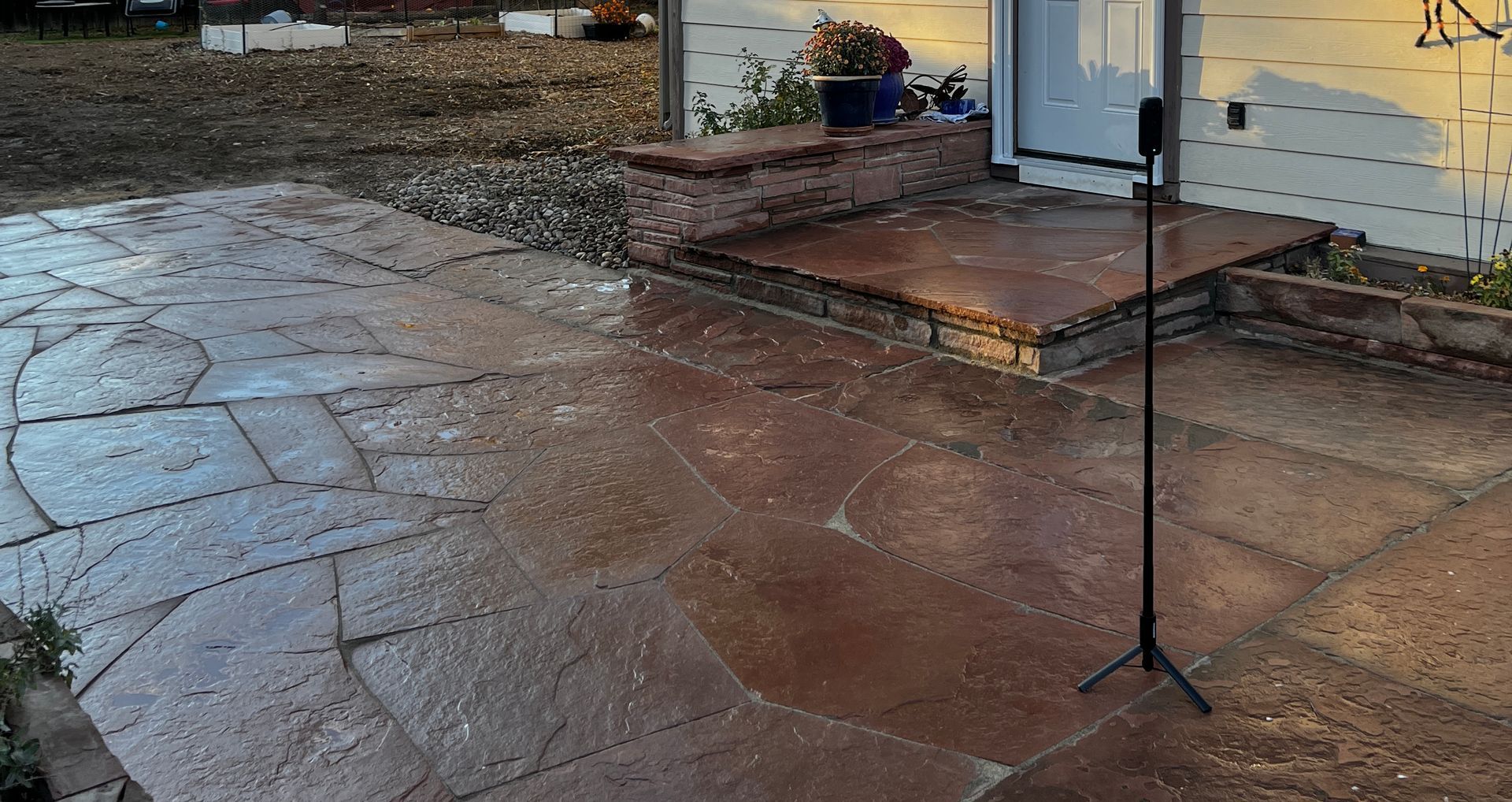 colorado red flagstone install steps