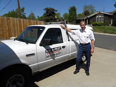 Pest exterminator truck — Rid-A-Pest Exterminators in Littleton, CO