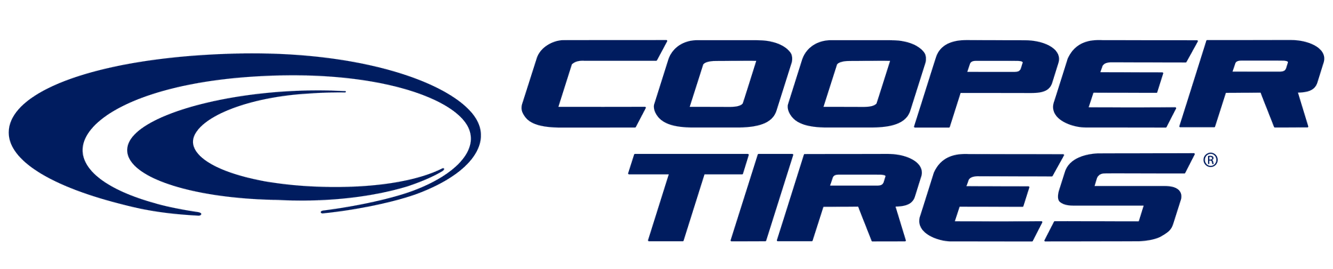 Cooper Tires blue logo and wordmark on white background