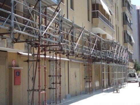 ponteggio palazzina