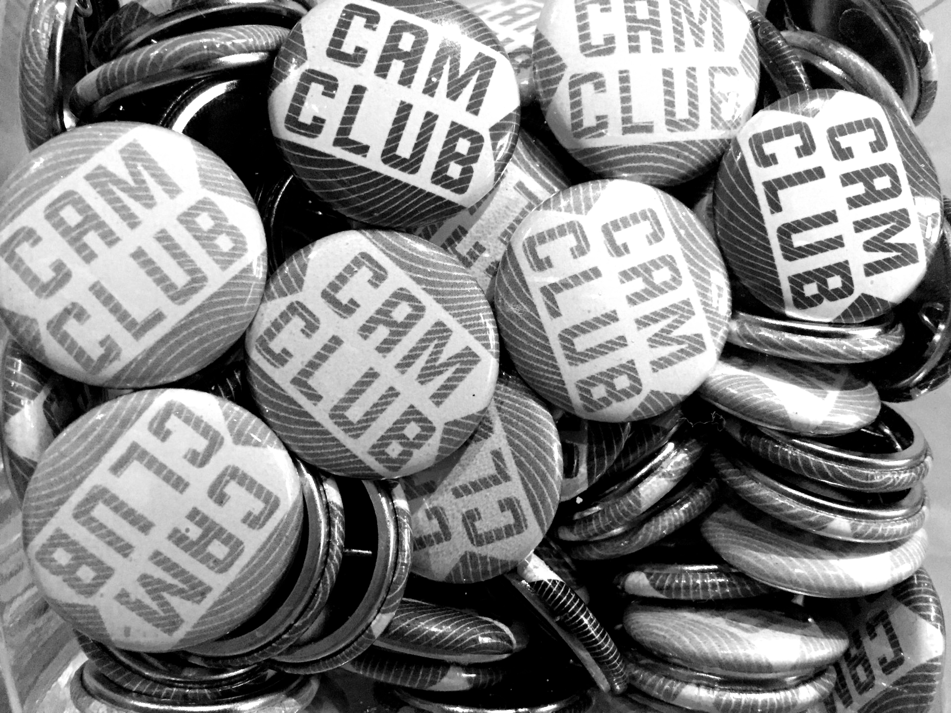 Pile of round buttons, each with 