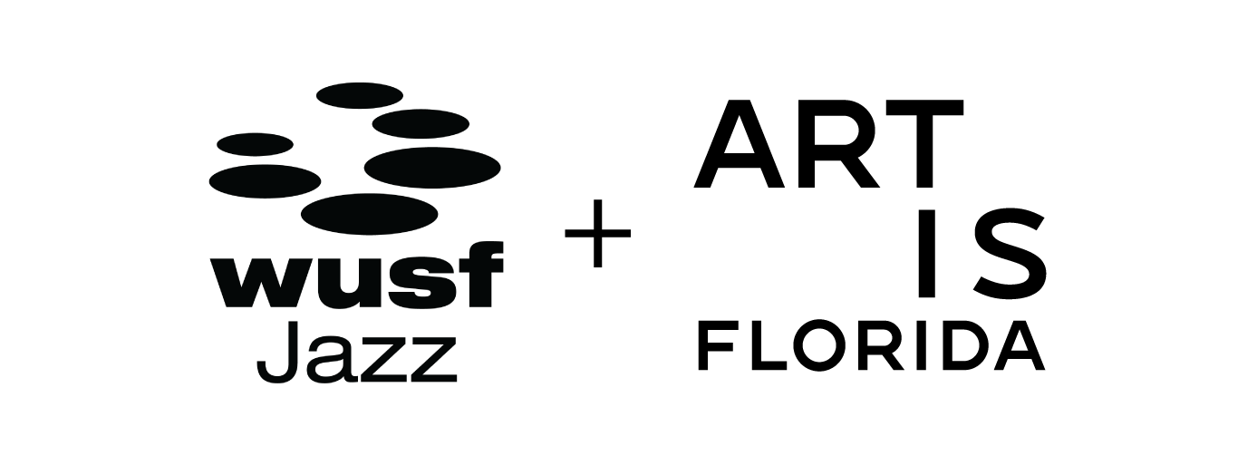 wusf Jazz + Arts Axis Florida logos