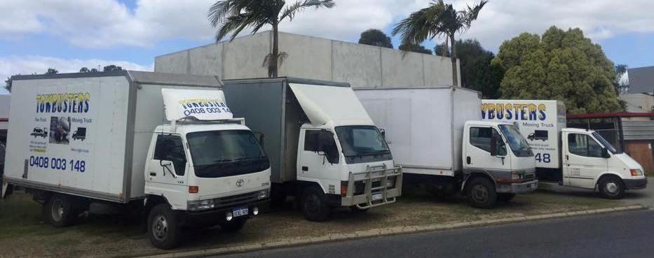 View of parked truck