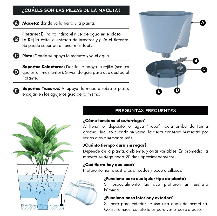 MACETAS AUTORREGABLES