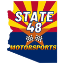 A logo for state 48 motorsports with a map of arizona