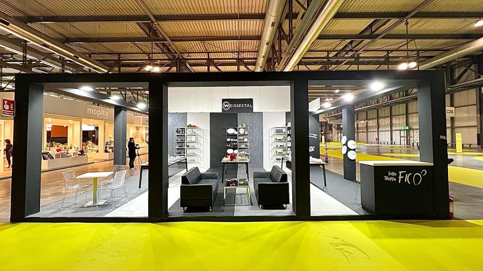 Stand allestito per la Weissestal alla Fiera Homi Milano