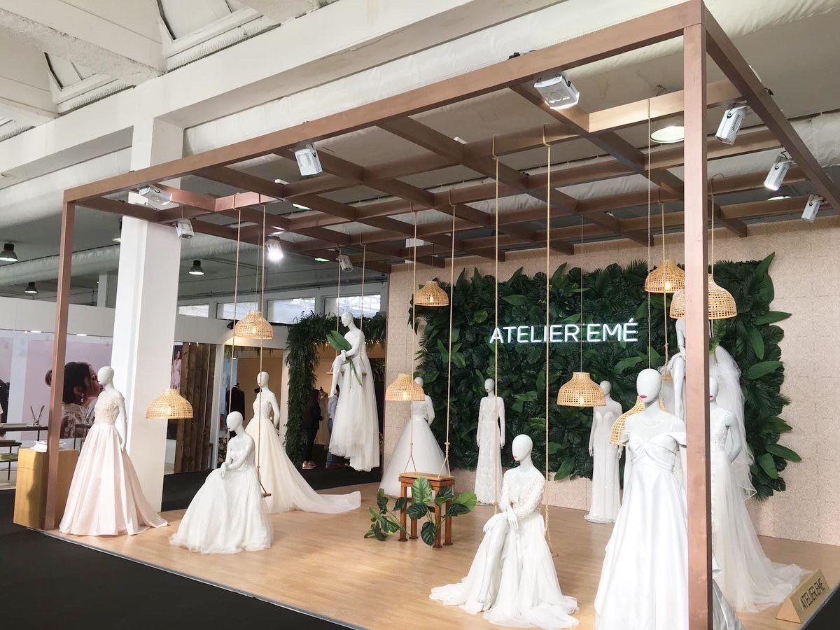 Fiera Tutto Sposi Napoli, stand Atelier Emè allestito da Cusano Stand