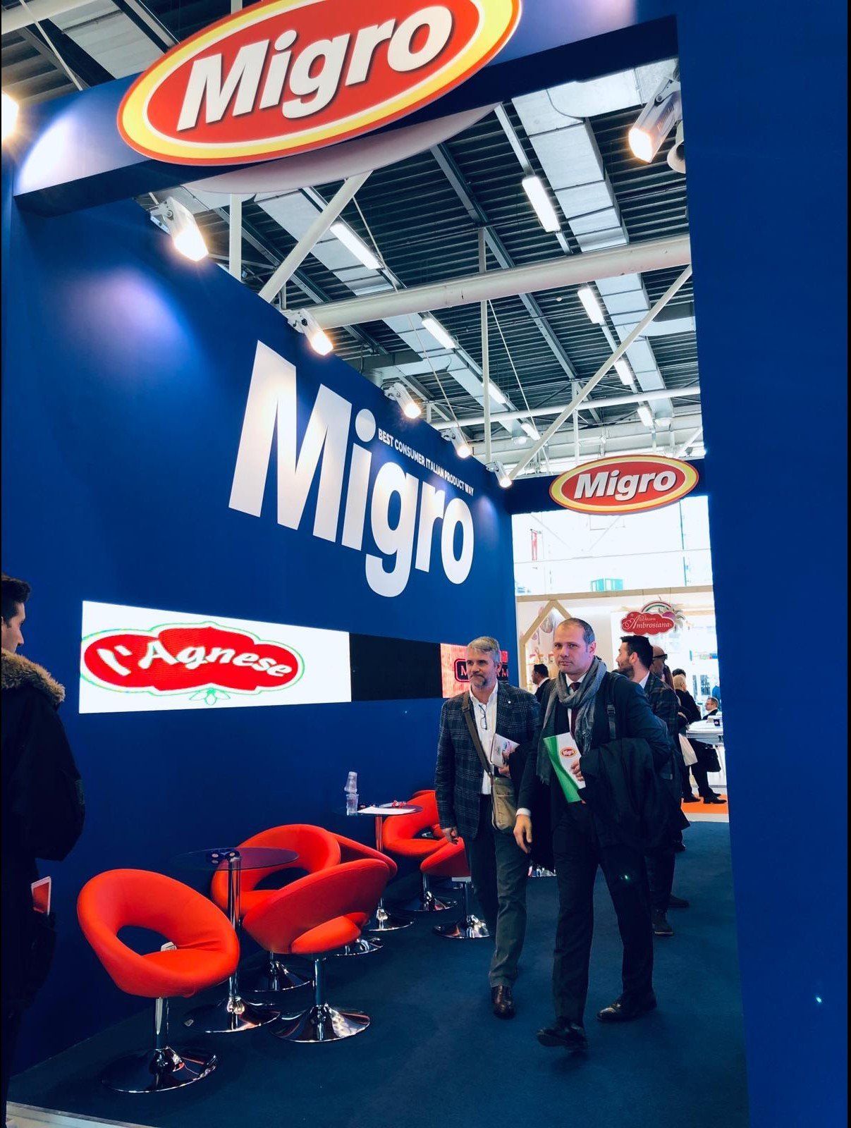 Allestimenti Cusano Stand, Fiera Marca Bologna, stand Migro