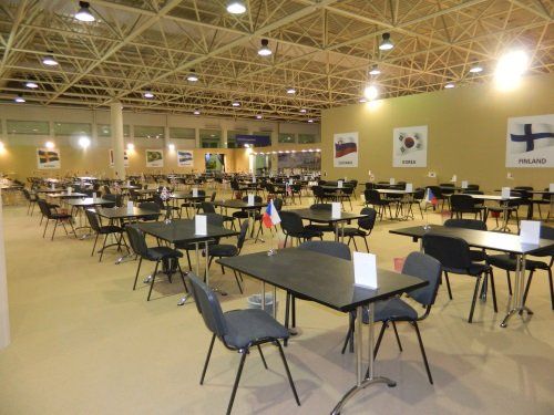 Interno di una sala per fiere