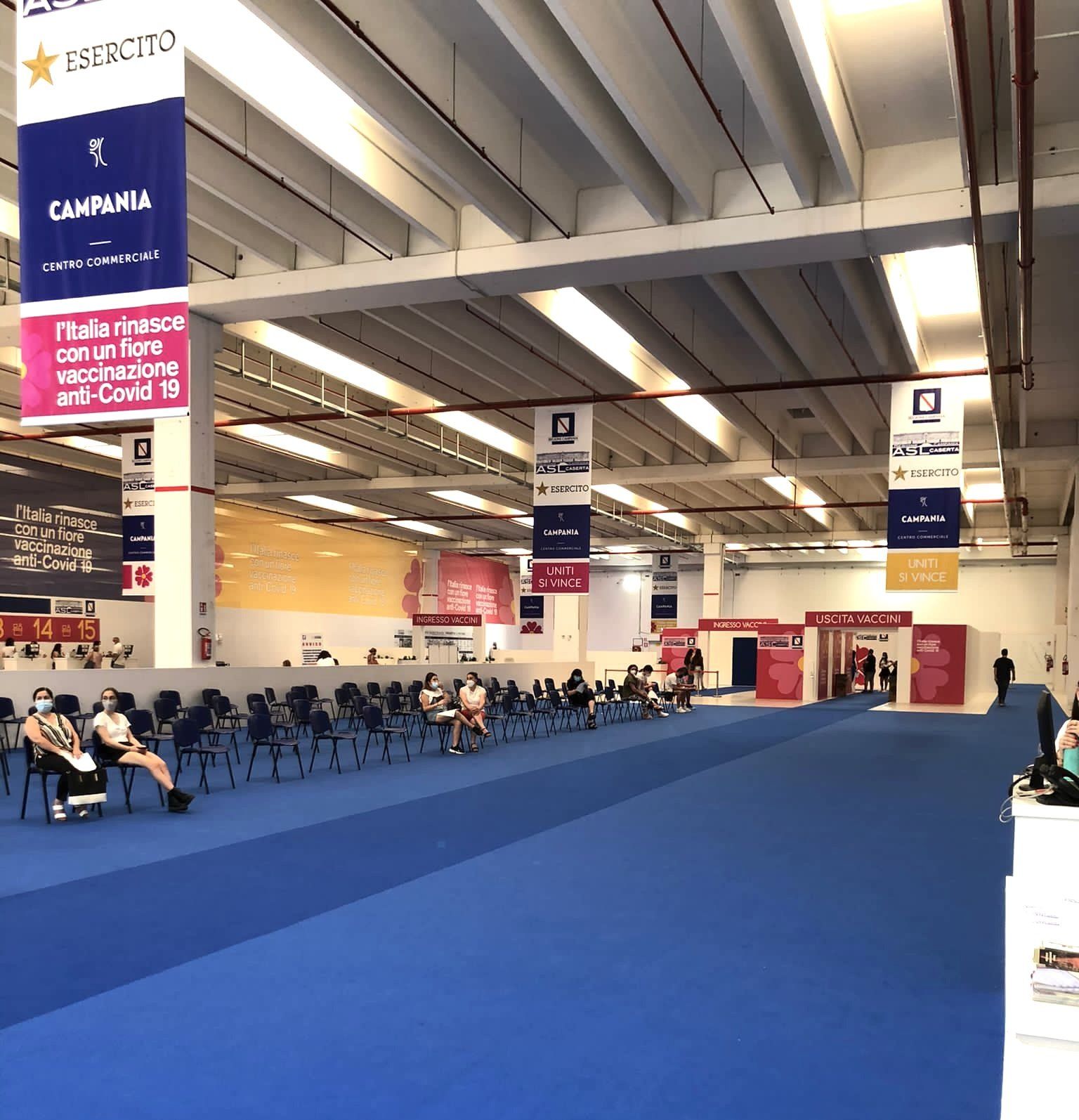 Centri Vaccinali ASL Caserta realizzati da Cusano Stand