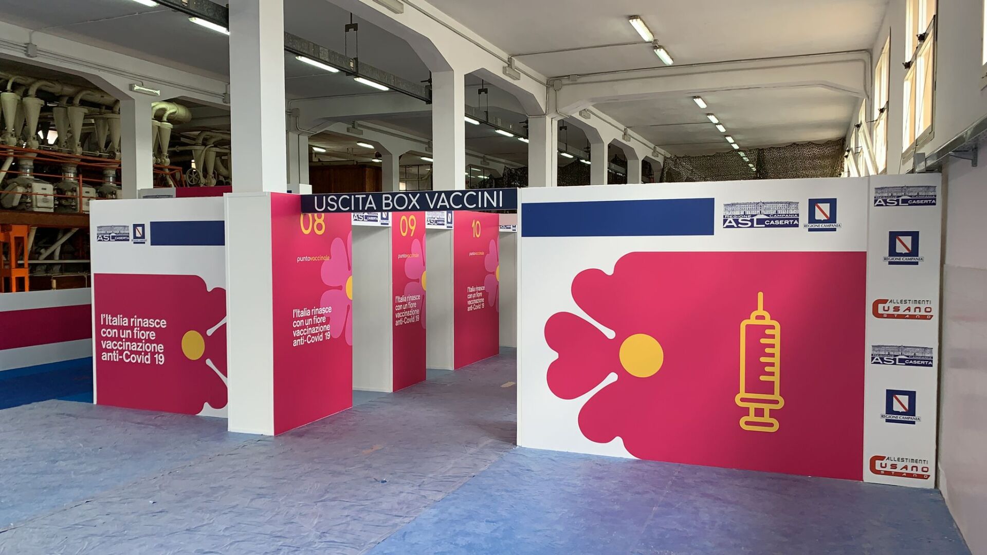 Realizzazione Centro Vaccinale Anticovid ASL Caserta