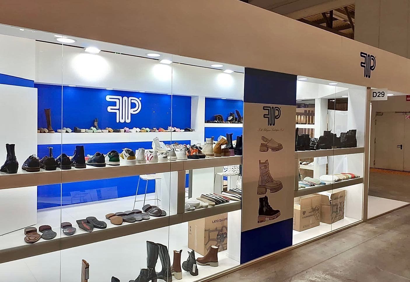 Allestimenti Cusano Stand, Lineapelle Milano, stand calzature