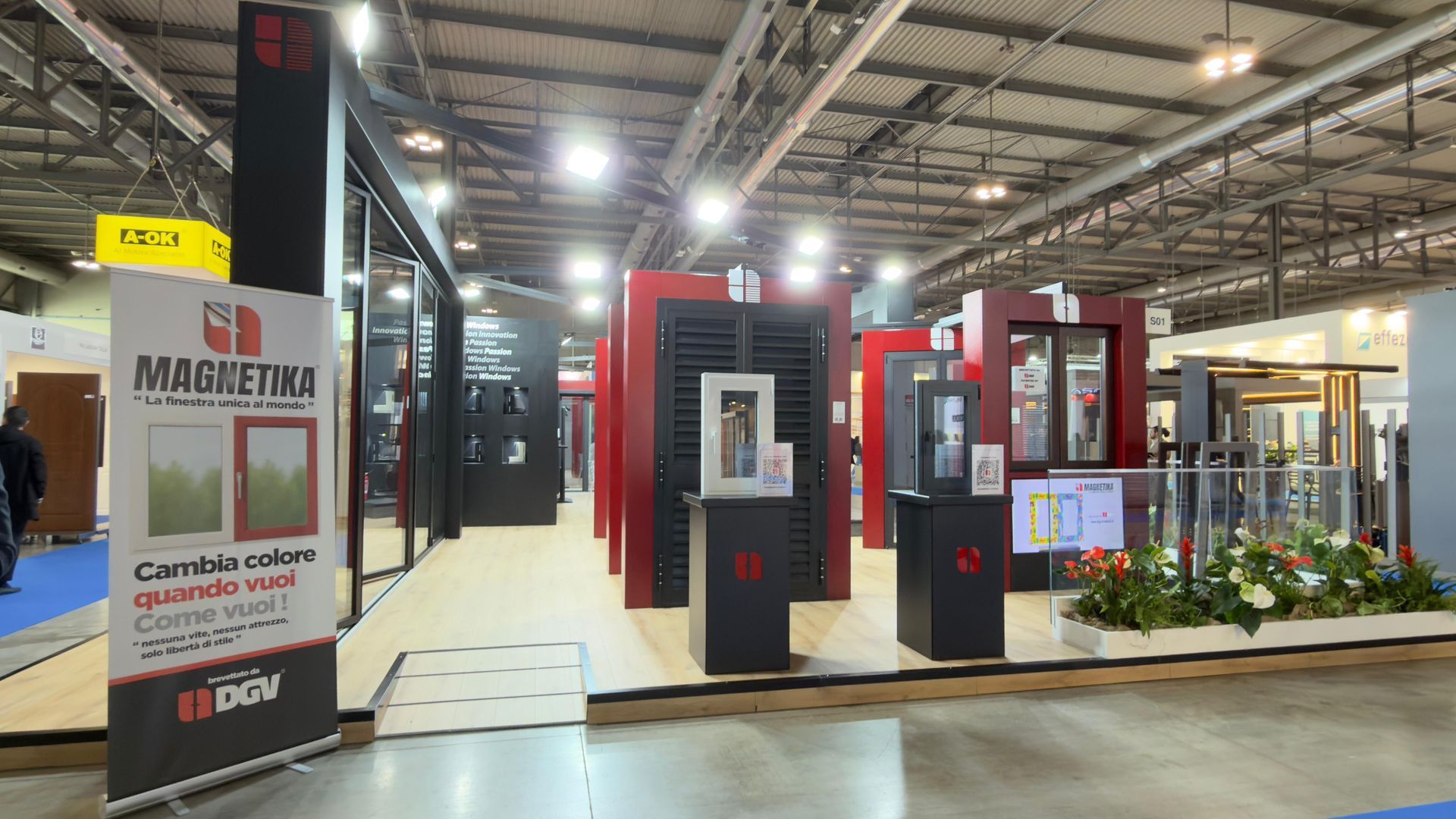 Allestimento personalizzato stand DGV Metal al Made Expo Milano 2025