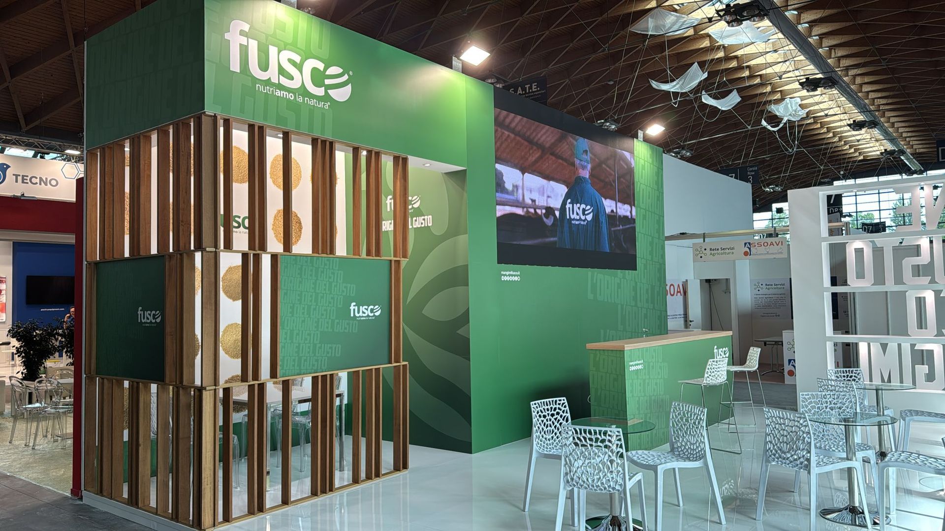 Allestimento stand alla Fieravicola Rimini 2025