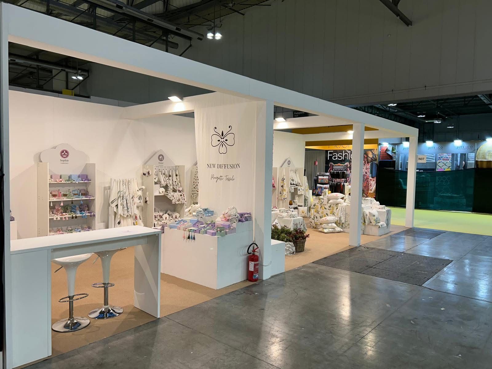 Stand allesttito alla fiera Homi MIlano