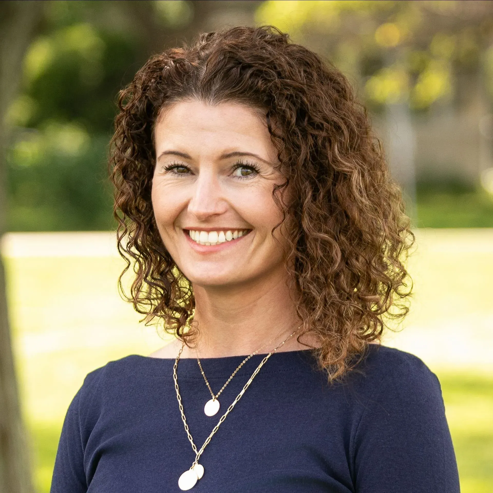 Attractive Brunette Woman Smiling
