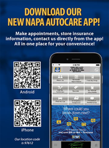 NAPA Auto Care App | Sparks Tire & Auto