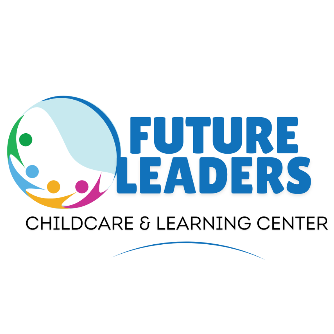 a logo for courtney 's little learners academy with children playing with lego blocks .