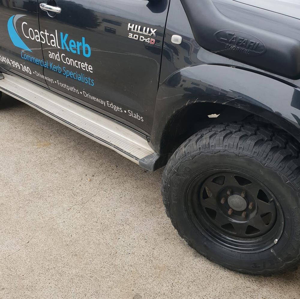Black Car With Dependable Tyres In Central Coast
