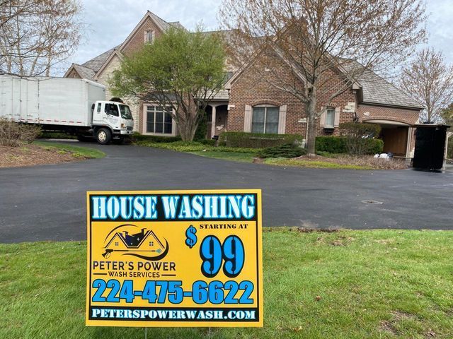Yellow Sign - Lake Zurich, IL - Peter’s Power Wash Services