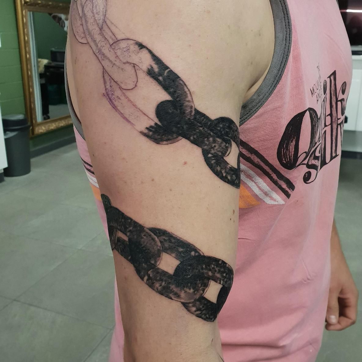 A Person With a Tattoo on Their Arm That Says Off — Gallery Tattoo in Medowie, NSW