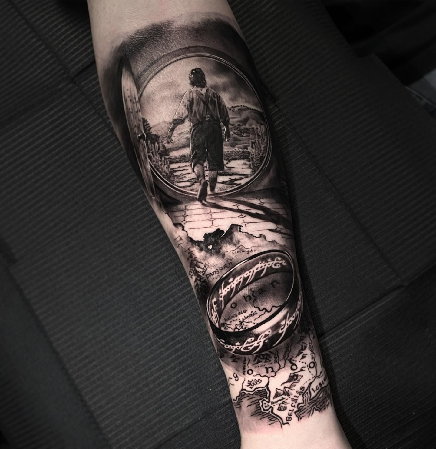 A Man Has a Tattoo on His Arm That Says 'Ormus Sighted' — Gallery Tattoo in Medowie, NSW