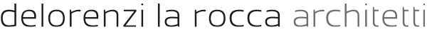 Logo di studio architettura Delorenzi La Rocca