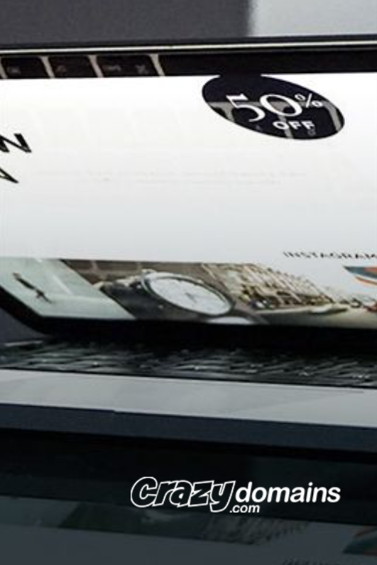 Laptop screen displaying a webpage with 