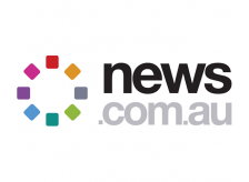 News.com.au logo: multicolored circle graphic with