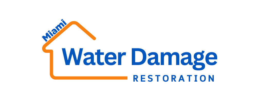 A logo for water damage restoration in miami