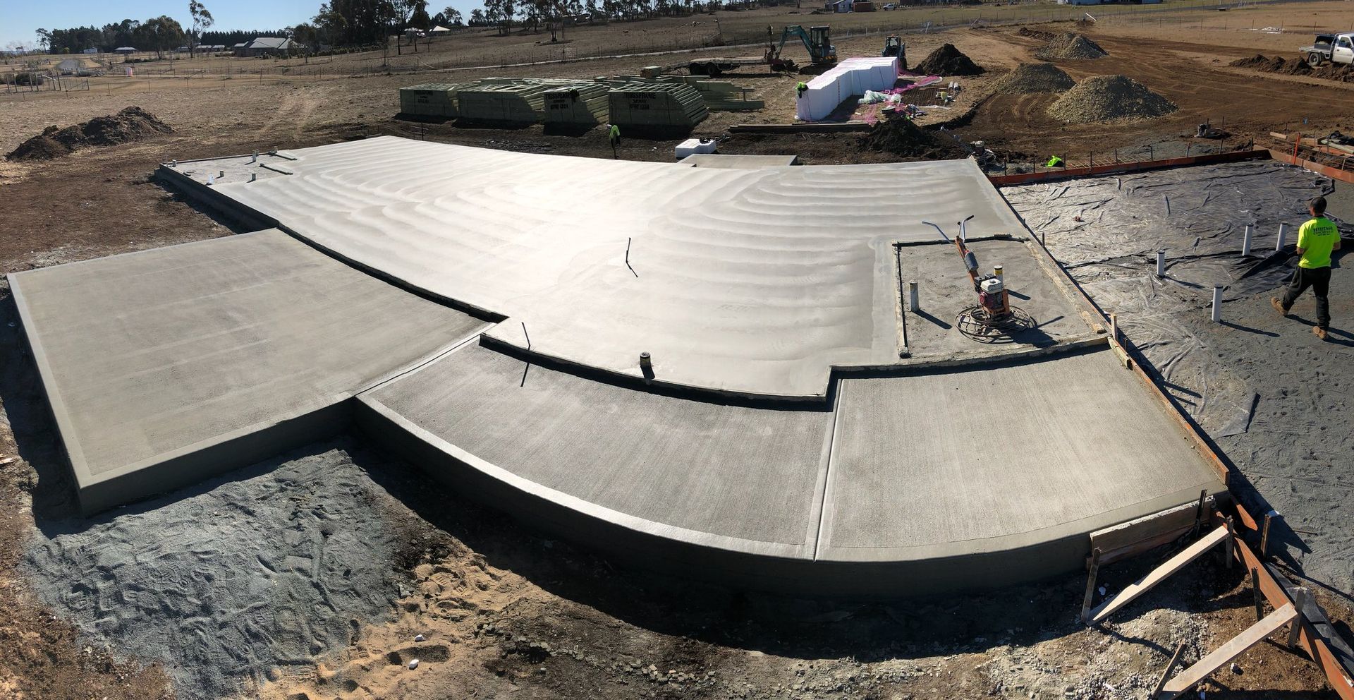 Freshly Poured Concrete Foundation — Heritage Concrete In Walcha, NSW