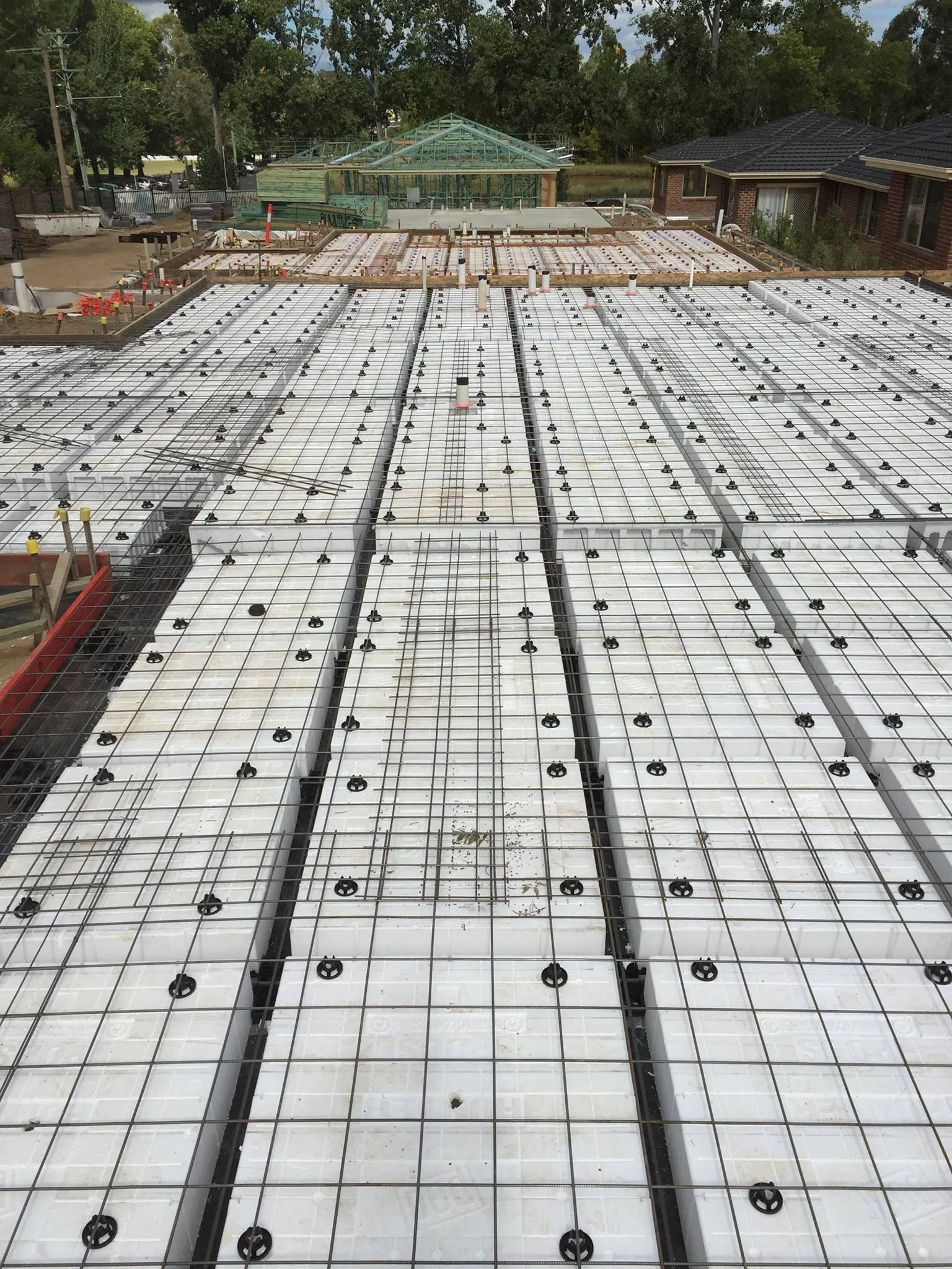 Construction Site With a Prepared Concrete Slab — Heritage Concrete In Uralla, NSW