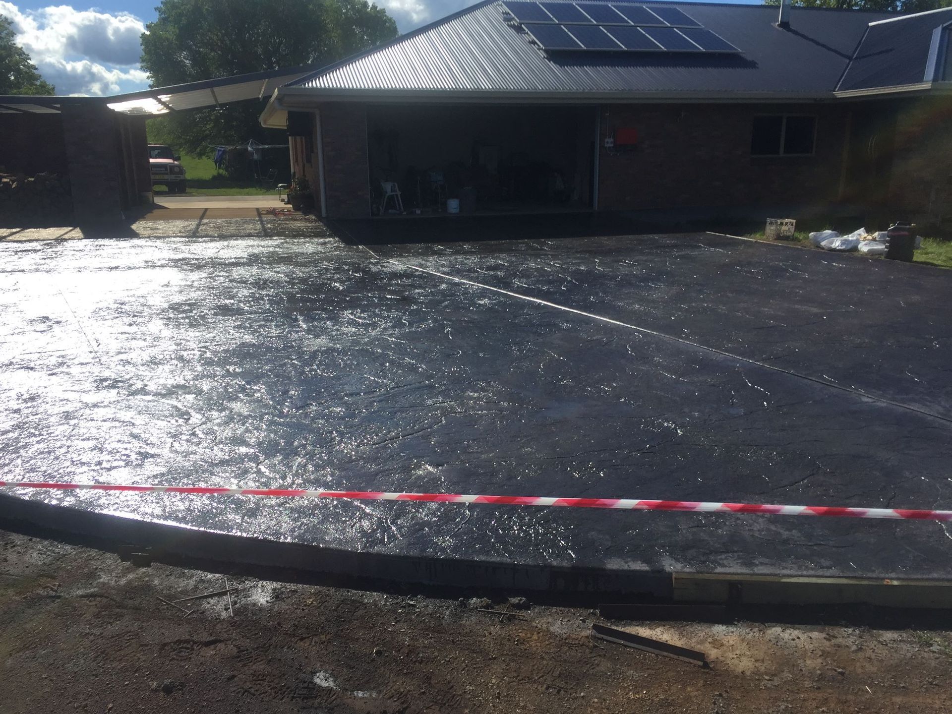 Newly Poured Concrete Driveway — Heritage Concrete In Uralla, NSW